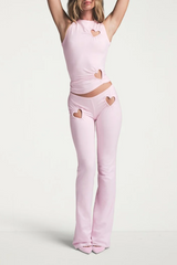 SKIMS Heart Flare Leggings Set | Dress In Beauty