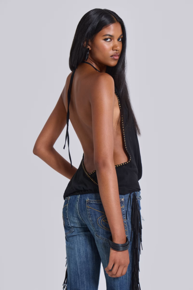 Tatiana Backless Studded Top | Dress In Beauty