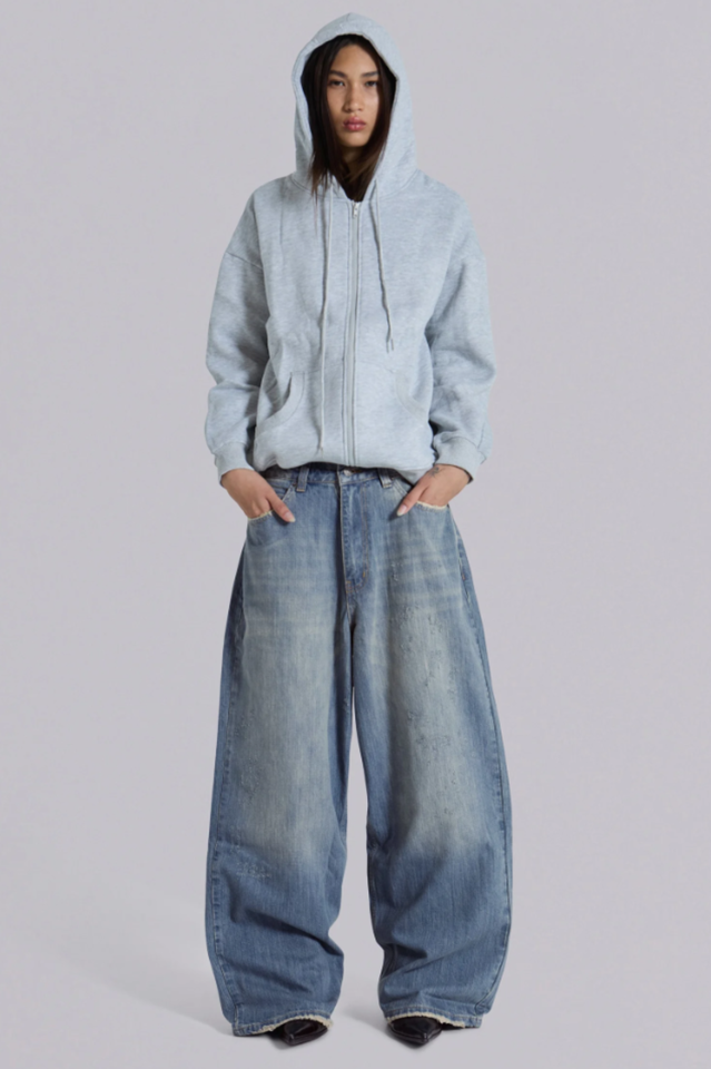 Light Wash Slub XL Colossus Jeans | Dress In Beauty