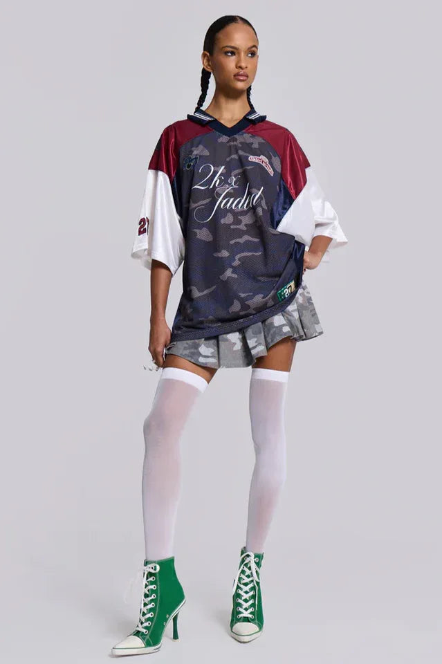 Touchdown Collar Football Shirt - TEVQA