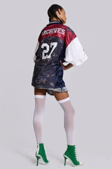 Touchdown Collar Football Shirt - TEVQA