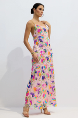 Fanny Embroidered Sequins Backless Maxi Dress | Dress In Beauty