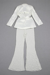 Ossie Pearl Embellished Cutout Blazer Set | Dress In Beauty