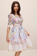 Peggy Floral Print Mini Dress | Dress In Beauty