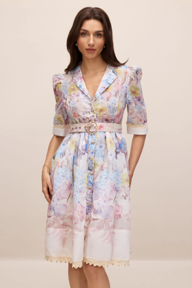 Peggy Floral Print Mini Dress | Dress In Beauty