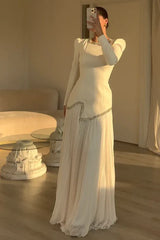 Crystal Embellished Top and Pleated Skirt Set - View 9 | TEVQA