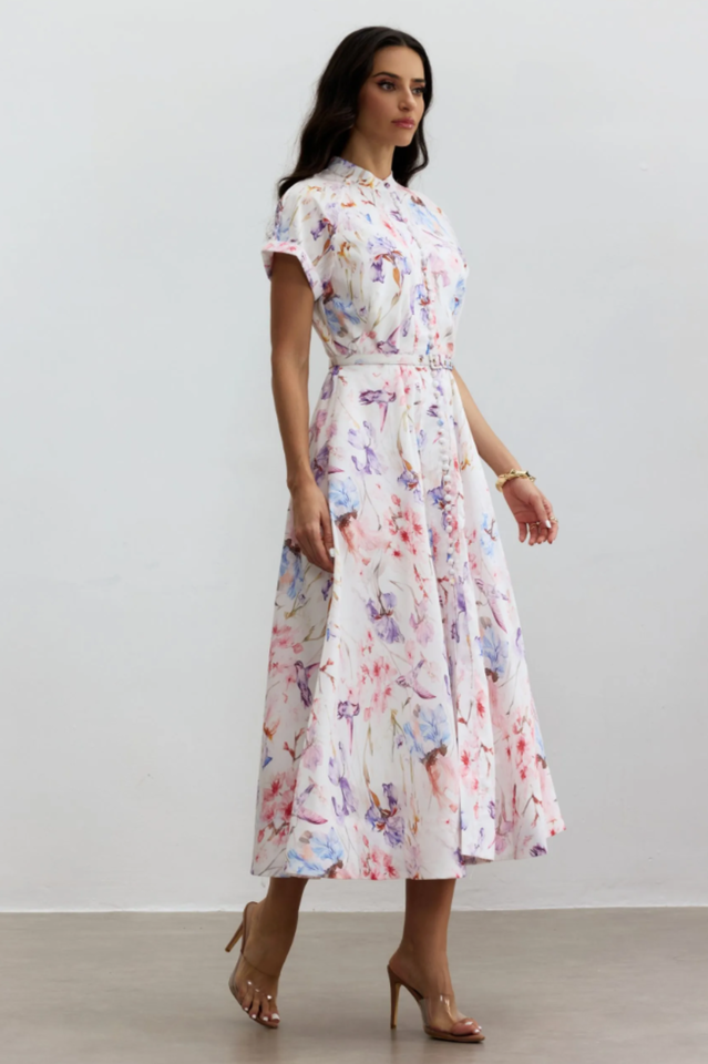 Muriel Floral Print Midi Dress | Dress In Beauty