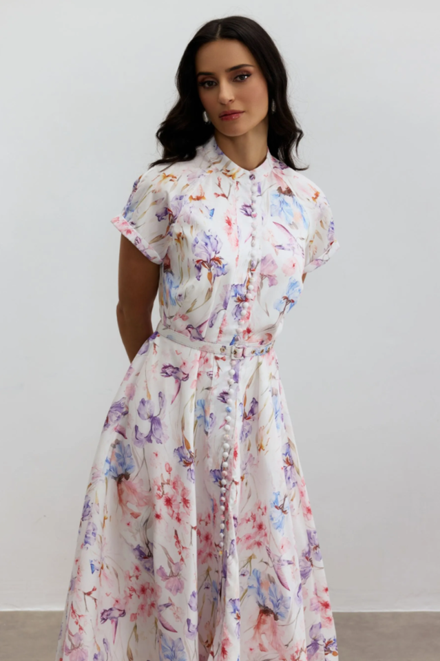 Muriel Floral Print Midi Dress | Dress In Beauty
