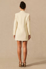 Kallie Sequin Embellished Blazer Mini Dress - View 7 | TEVQA