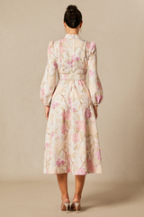 Callie Floral Print Midi Dress