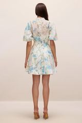 Caroline Floral Print Mini Dress