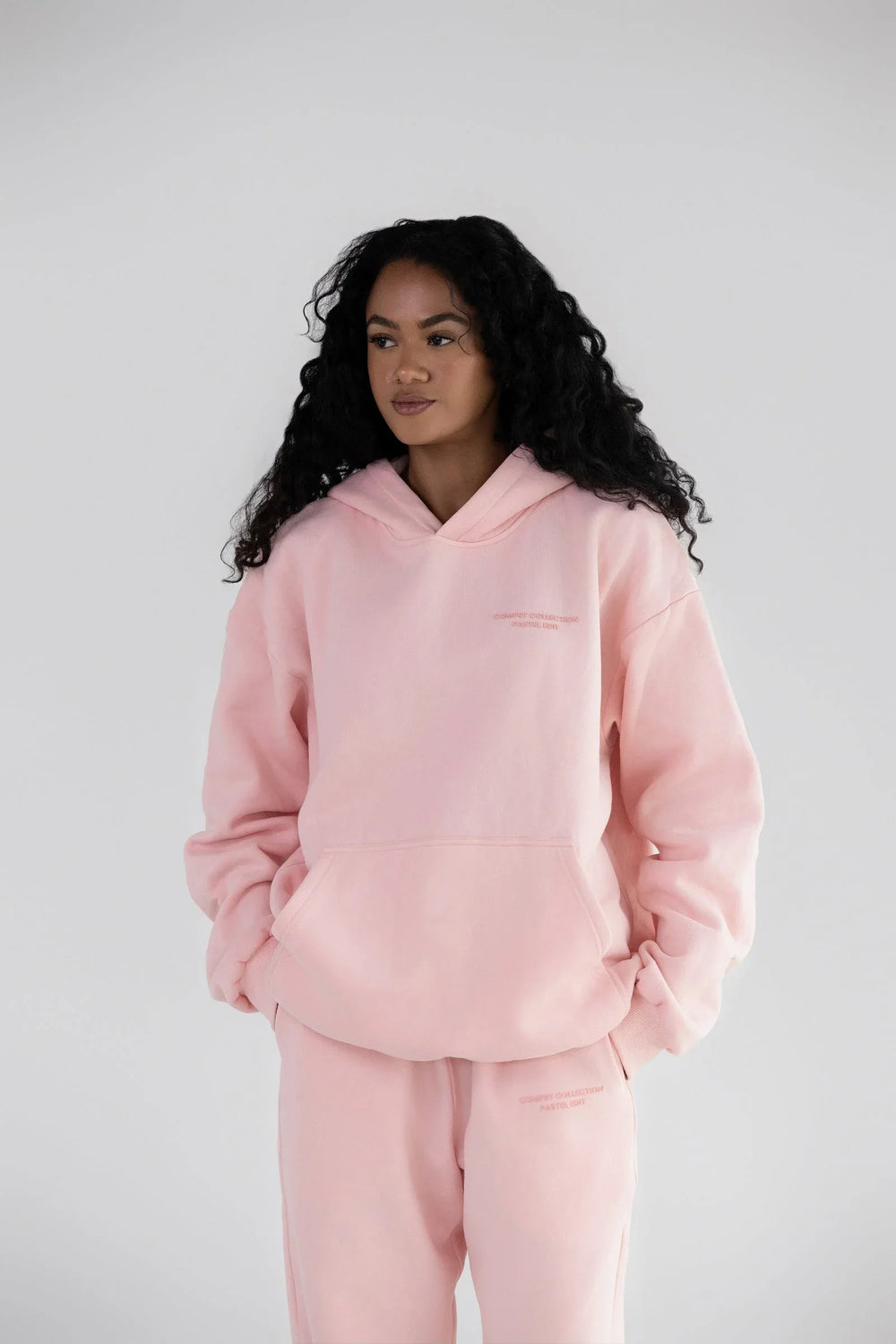 Comfortable fleece joggers with elastic waistband - View 20 | TEVQA