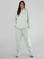 Comfortable fleece joggers with elastic waistband - View 8 | TEVQA