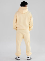 Comfortable fleece joggers with elastic waistband - View 15 | TEVQA