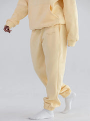 Comfortable fleece joggers with elastic waistband - View 13 | TEVQA