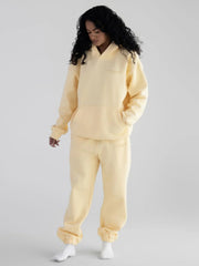 Comfortable fleece joggers with elastic waistband - View 14 | TEVQA