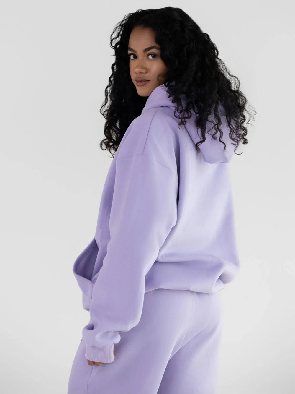 Comfortable fleece joggers with elastic waistband - View 10 | TEVQA