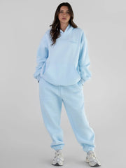 Comfortable fleece joggers with elastic waistband - View 24 | TEVQA