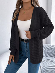 Ethereal White Pointelle Knit Cardigan - View 11 | TEVQA