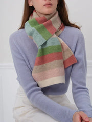 Soft Arctic Velvet Rainbow Scarf - View 6 | TEVQA