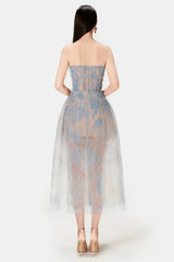 Beaded Lace Dress - TEVQA