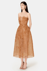Beaded Lace Dress - Tevqa