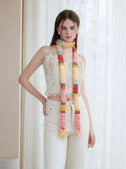 Y2K Gradient Skinny Scarf - TEVQA