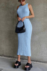 Cable Knit Dress - Tevqa