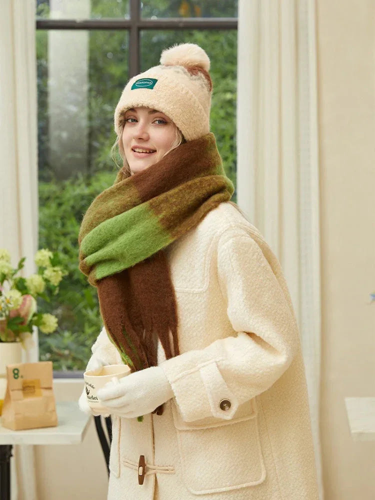 Oversized ombre scarf with soft texture - View 11 | TEVQA