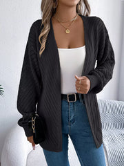 Ethereal White Pointelle Knit Cardigan - View 12 | TEVQA