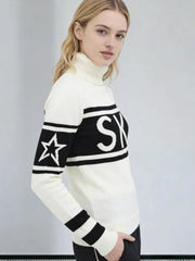 Aspen Chic 'SKI' Graphic Turtleneck - TEVQA