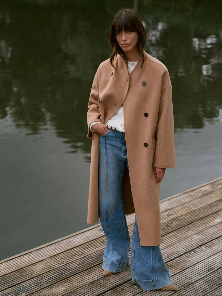 The Evelyn Wool-Blend Scarf Coat - TEVQA