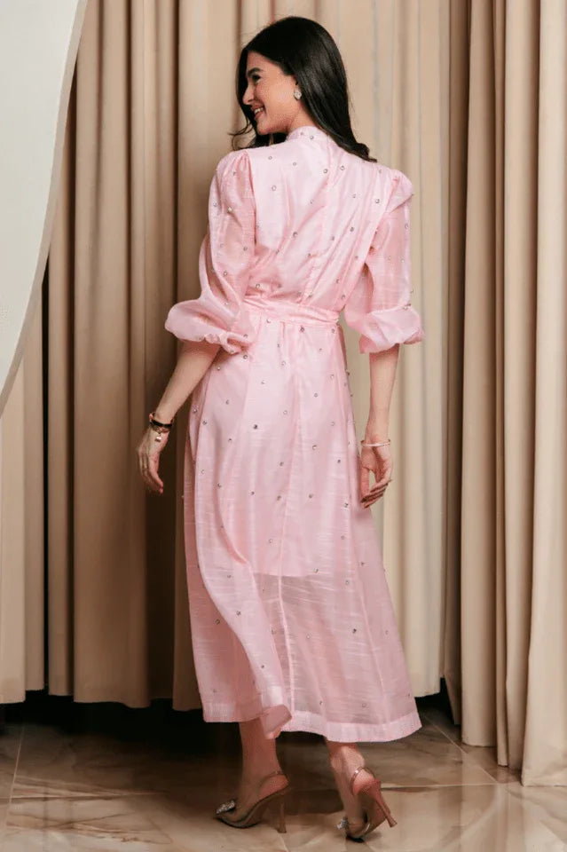 Emelia Embellished Maxi Dress - View 7 | TEVQA
