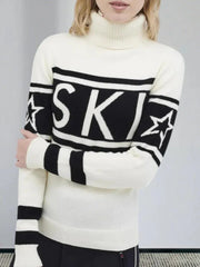 Aspen Chic 'SKI' Graphic Turtleneck - TEVQA