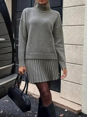 The Aspen Grey Knit Two-Piece Set