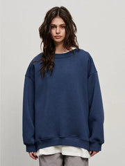 Ultimate Oversized Fleece Crew Neck Sweatshirt - TEVQA