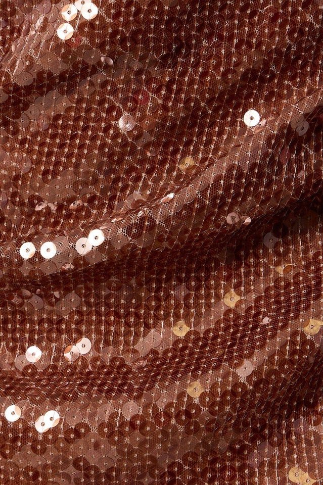 Hailey Long Sleeve Mesh Sequin Dress - Tevqa