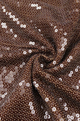 Hailey Long Sleeve Mesh Sequin Dress - Tevqa