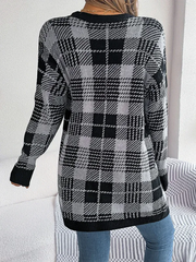 Buffalo Plaid Cardigan - View 9 | TEVQA