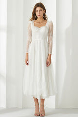 Kamiyah White Mesh Midi Dress - Tevqa