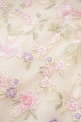 Lavish Embroidered Tulle Maxi Dress - Tevqa