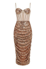 Layla Sequin Corset Dress - Tevqa