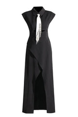 Liberty Midi Dress with Tie Detail - View 6 | TEVQA