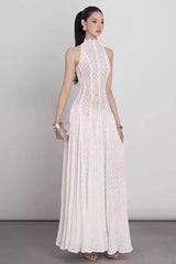 Lucas Black Lace Sleeveless Dress - Tevqa