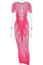 Mesh overlay sheath dress - View 36 | TEVQA