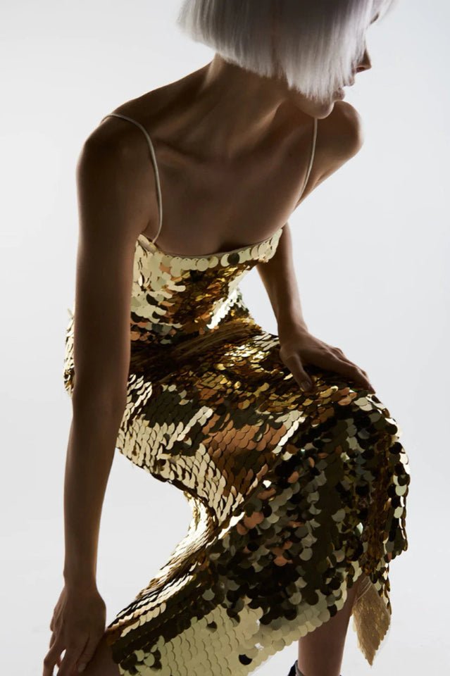 Phoenix Sequin Slip Dress - Tevqa