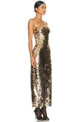 Phoenix Sequin Slip Dress - Tevqa