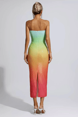 Regina Multicolored Sequin Bodycon Dress - Tevqa