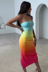 Regina Multicolored Sequin Bodycon Dress - Tevqa