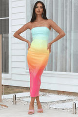 Regina Multicolored Sequin Bodycon Dress - Tevqa